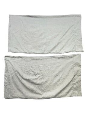 Willow Road Classic Solid Beige Pillowcases Bedding Set Size 19"x36" Set of 2